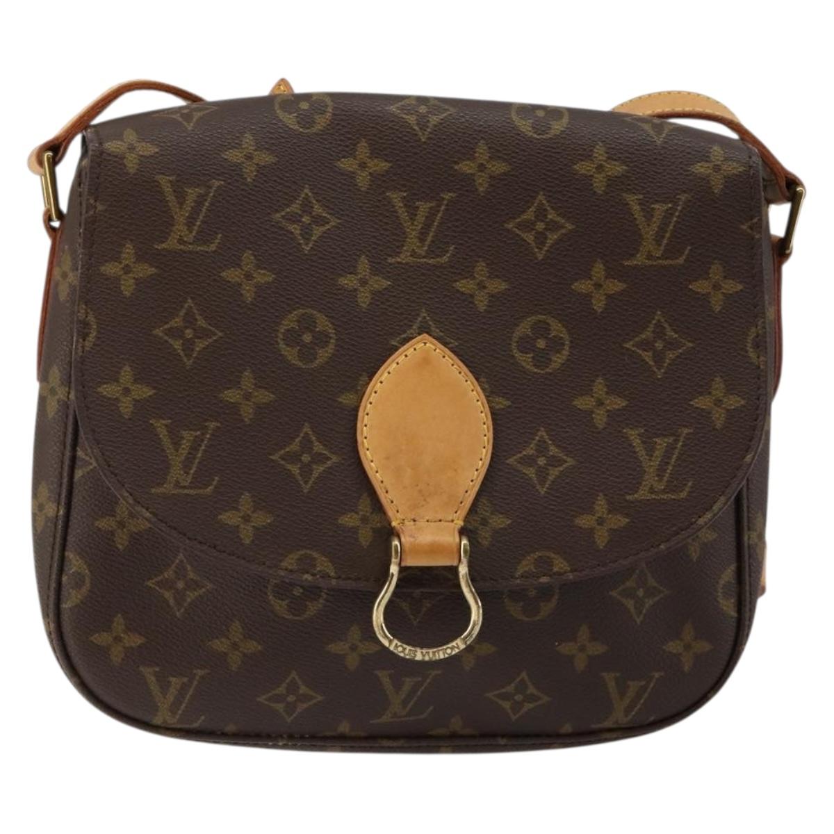 LOUIS VUITTON Monogram Saint Cloud GM Shoulder Bag M51242 LV Auth 146497