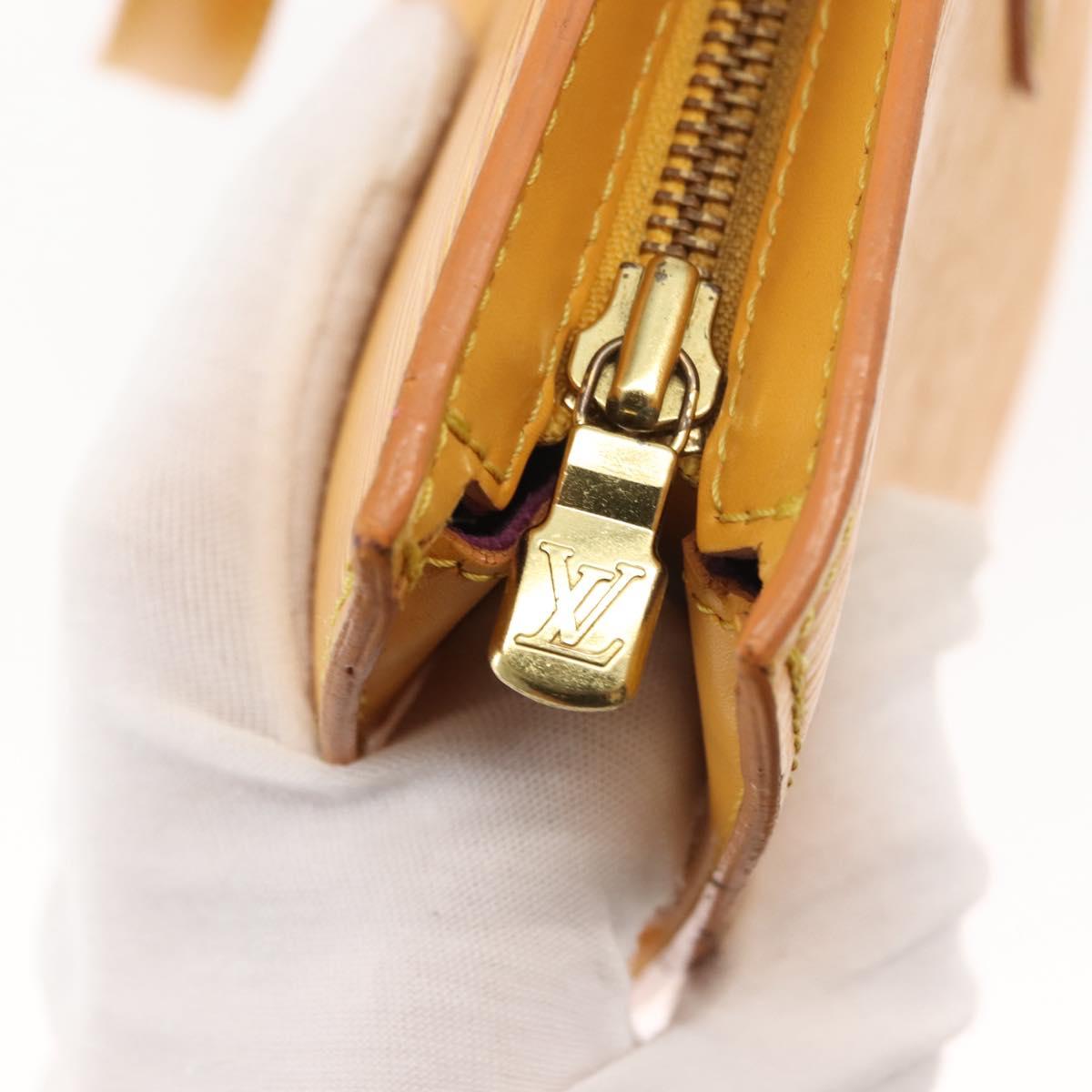 LOUIS VUITTON Epi Saint Jacques Hand Bag Yellow M52279 LV Auth 146502