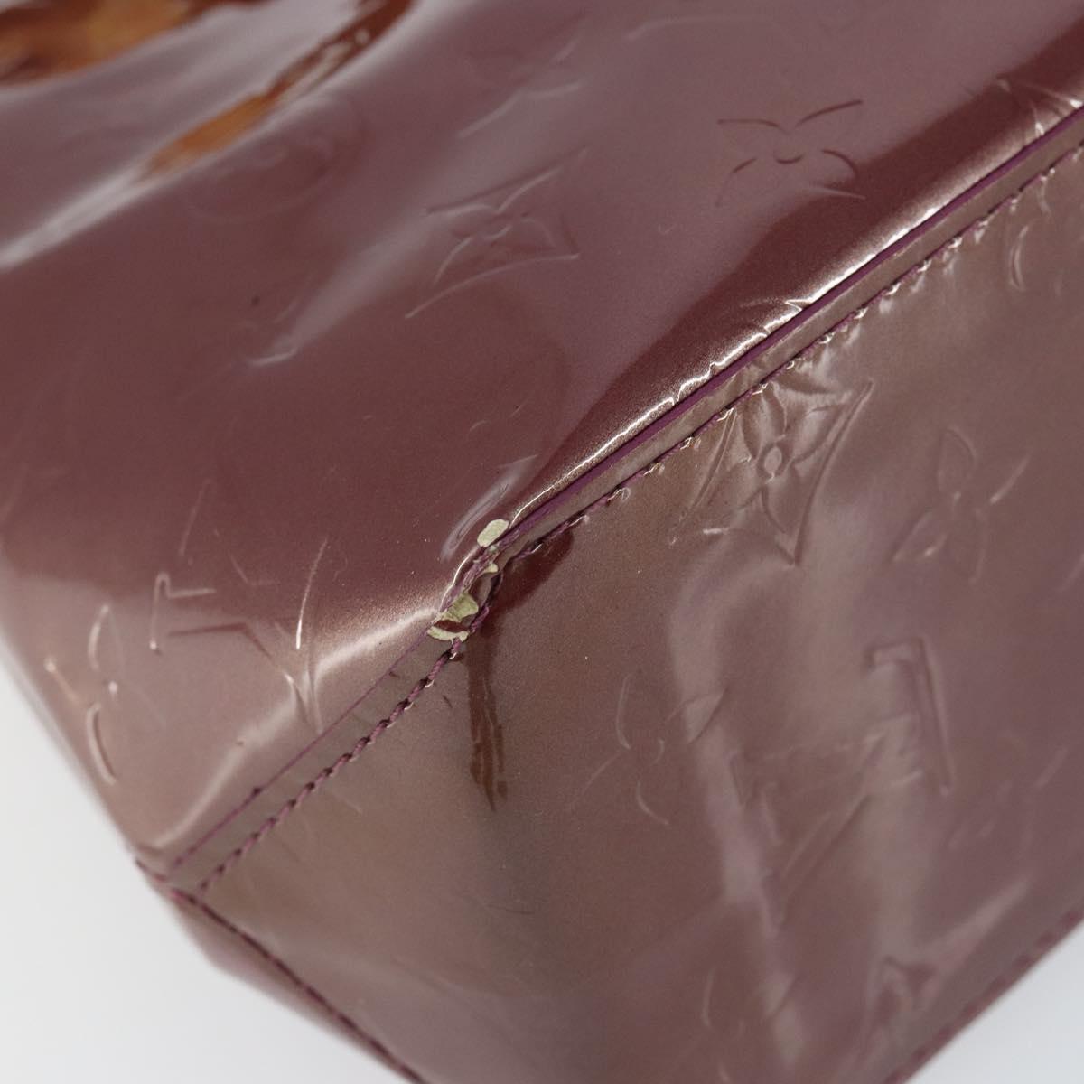 LOUIS VUITTON Monogram Vernis Reade PM Hand Bag Purple Viole M93578 Auth 146503