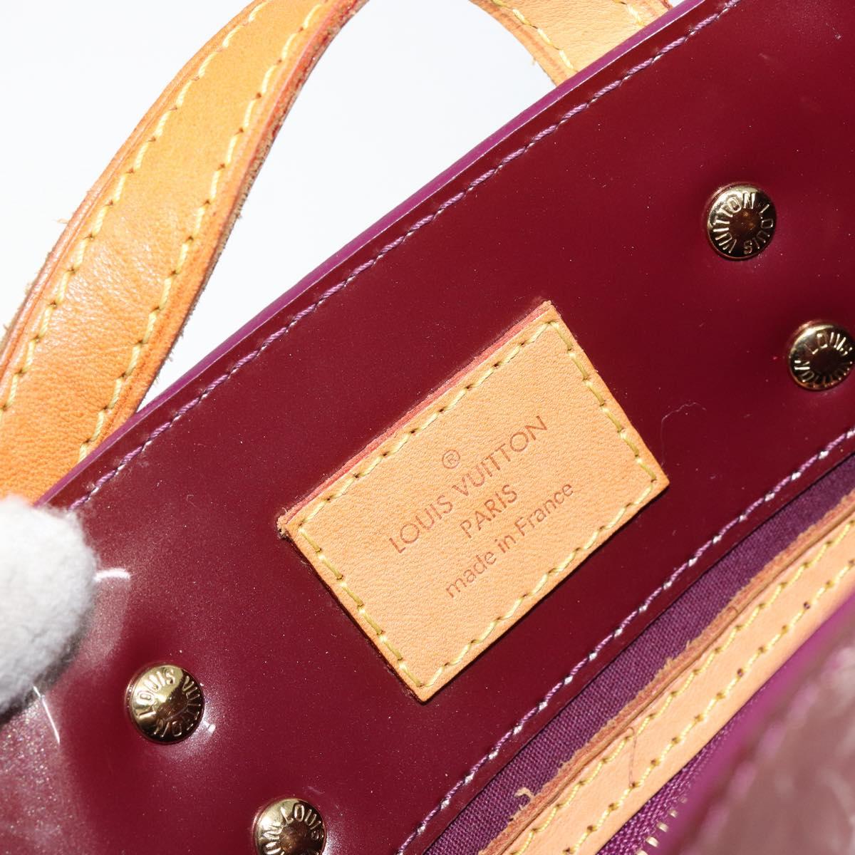 LOUIS VUITTON Monogram Vernis Reade PM Hand Bag Purple Viole M93578 Auth 146503