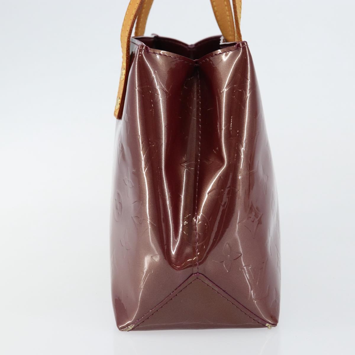 LOUIS VUITTON Monogram Vernis Reade PM Hand Bag Purple Viole M93578 Auth 146503