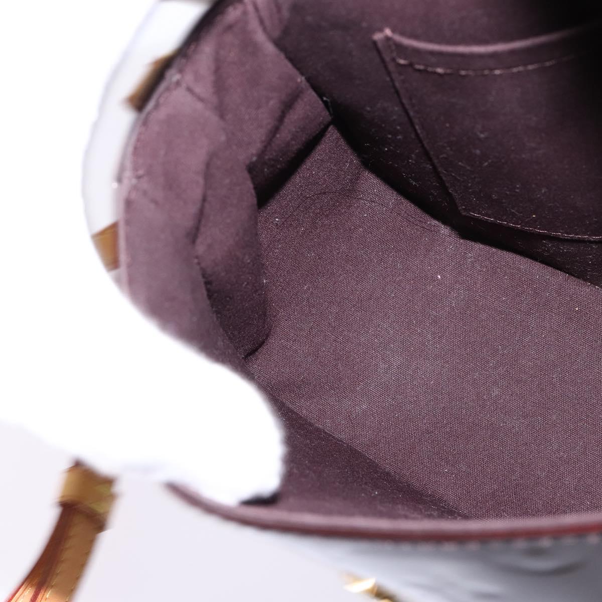 LOUIS VUITTON Vernis Bell Flower GM Shoulder Bag Amarante M91707 LV Auth 146504