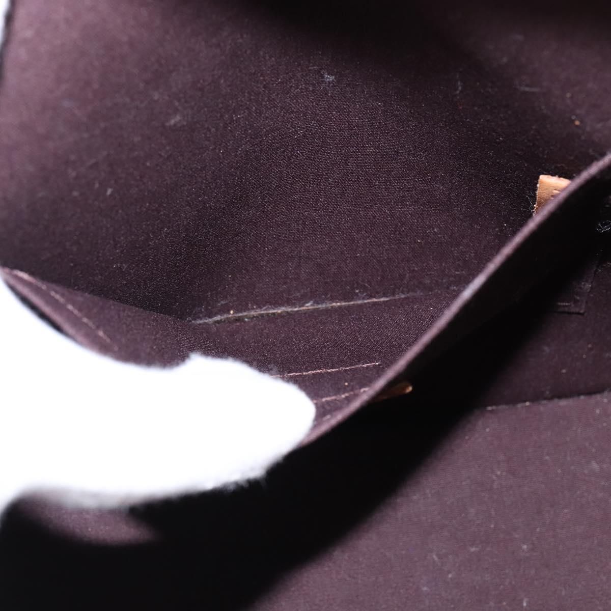 LOUIS VUITTON Vernis Bell Flower GM Shoulder Bag Amarante M91707 LV Auth 146504