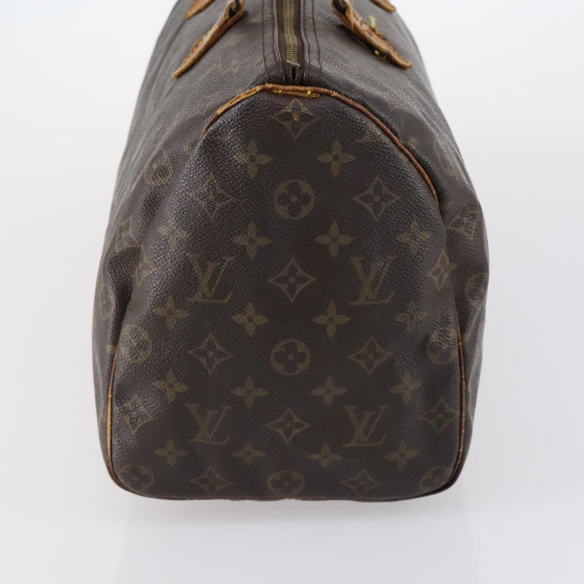 LOUIS VUITTON Monogram Speedy 35 Hand Bag M41524 LV Auth 146511