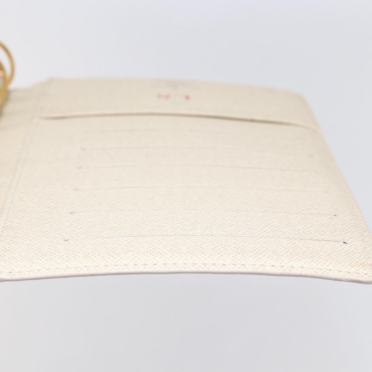 LOUIS VUITTON Damier Azur Agenda MM Day Planner Cover R20707 LV Auth 146523