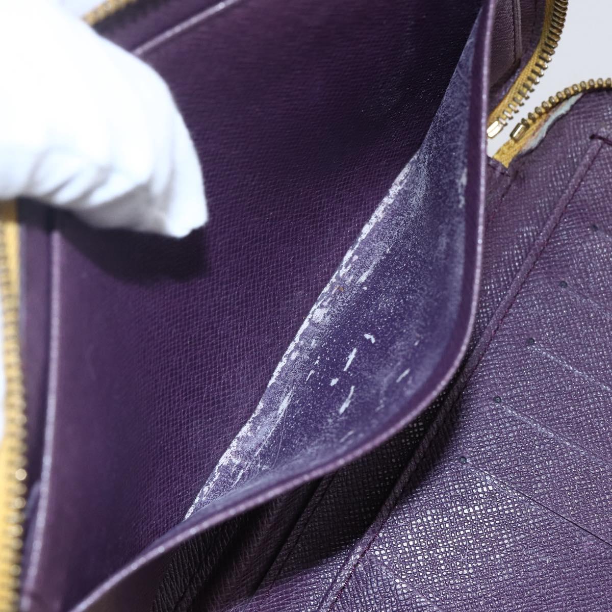 LOUIS VUITTON Epi Agenda Geot Travel Case Yellow M63879 LV Auth 146524