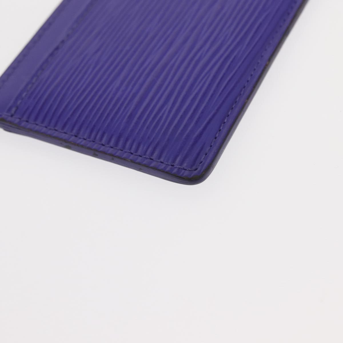 LOUIS VUITTON Epi Porte Cartes Simple Card Case Purple Fig M6032G LV Auth 146525