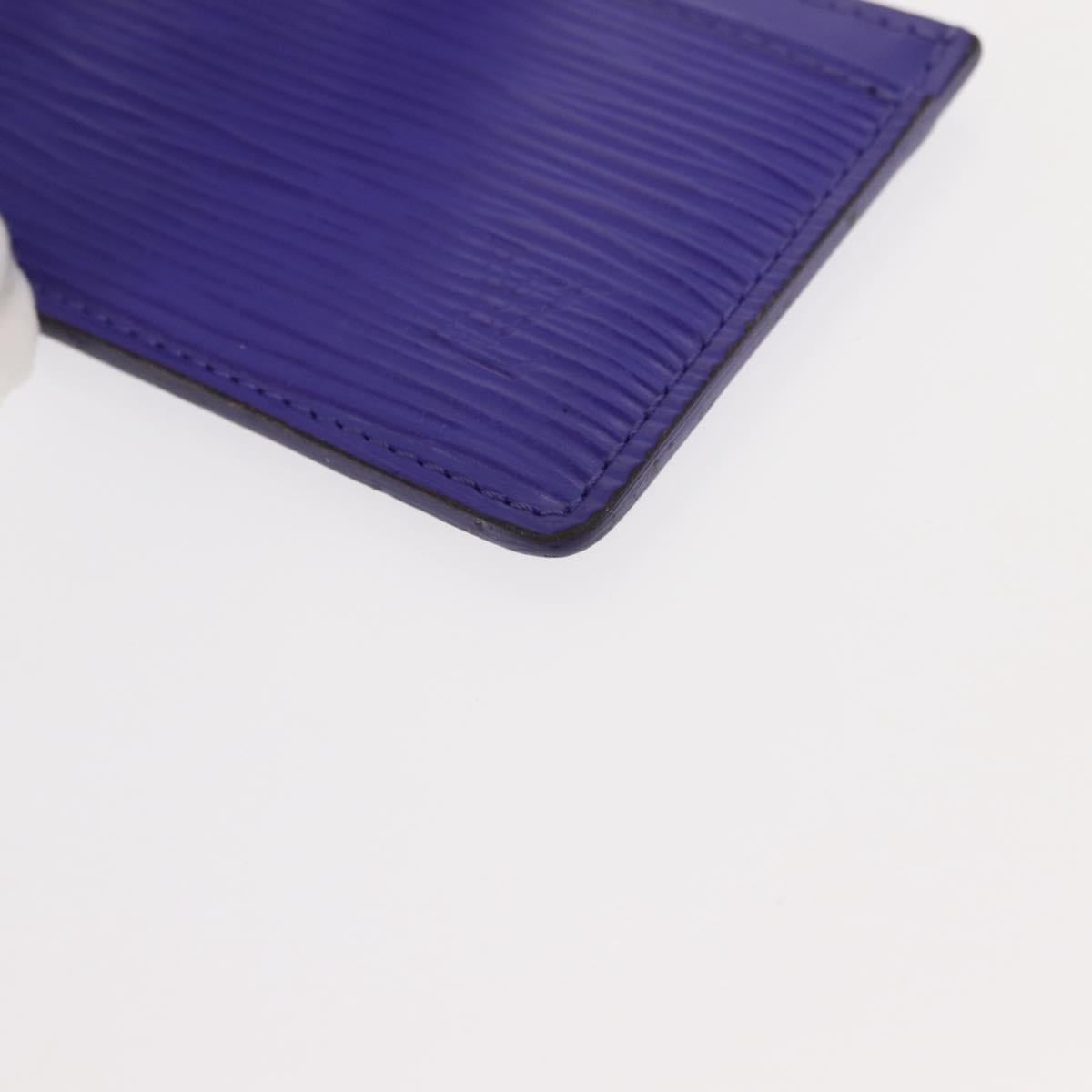 LOUIS VUITTON Epi Porte Cartes Simple Card Case Purple Fig M6032G LV Auth 146525