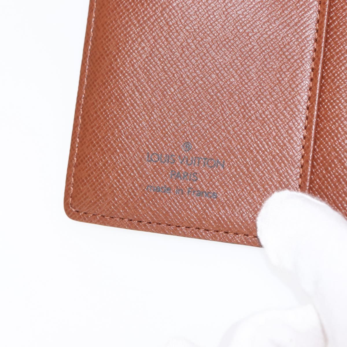 LOUIS VUITTON Monogram Agenda PM Day Planner Cover R20005 LV Auth 146528