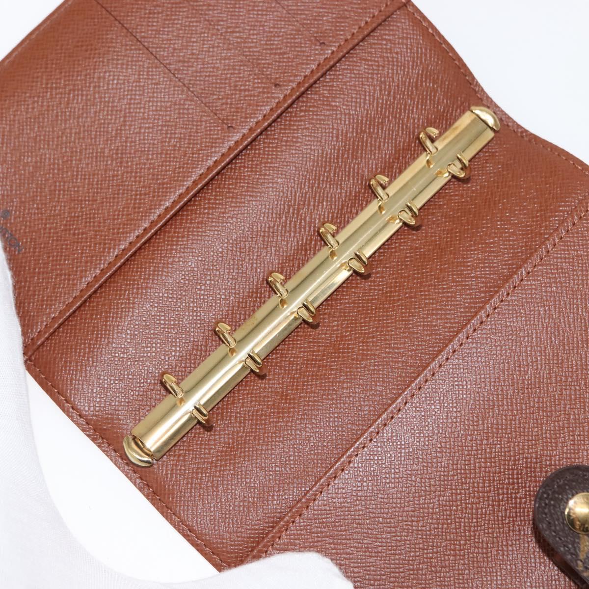 LOUIS VUITTON Monogram Agenda PM Day Planner Cover R20005 LV Auth 146528