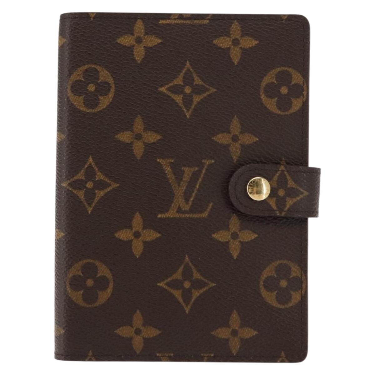 LOUIS VUITTON Monogram Agenda PM Day Planner Cover R20005 LV Auth 146528