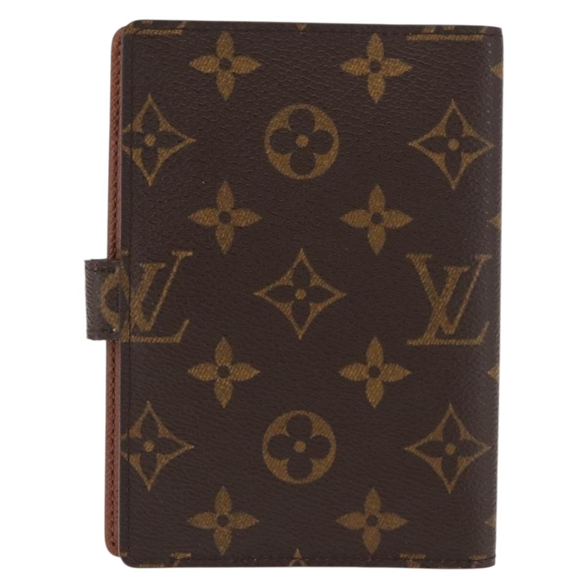 LOUIS VUITTON Monogram Agenda PM Day Planner Cover R20005 LV Auth 146528