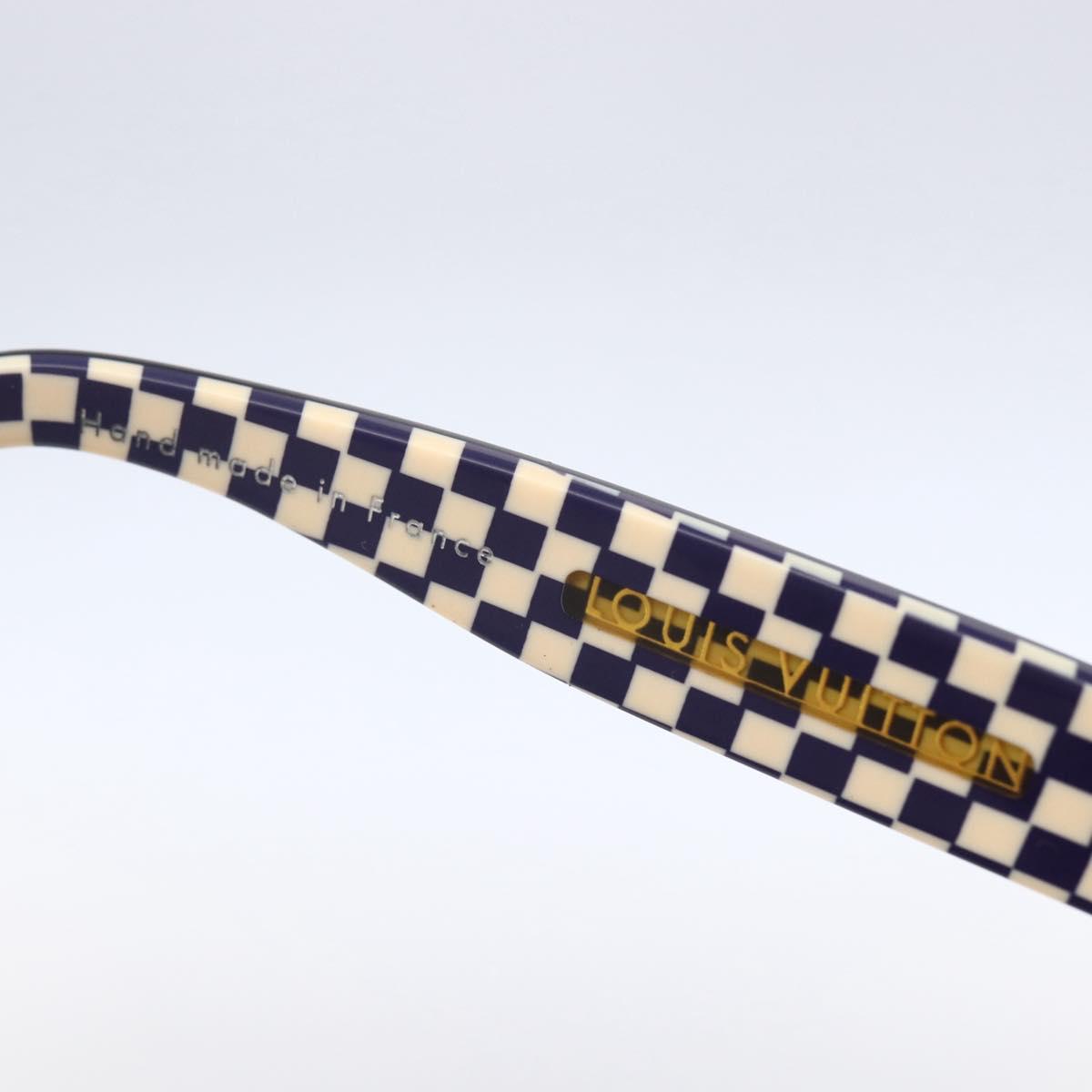 LOUIS VUITTON Damier Sunglasses plastic Navy Z0014E LV Auth 146529