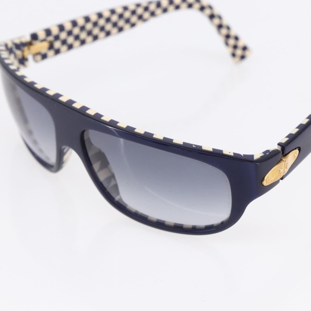LOUIS VUITTON Damier Sunglasses plastic Navy Z0014E LV Auth 146529