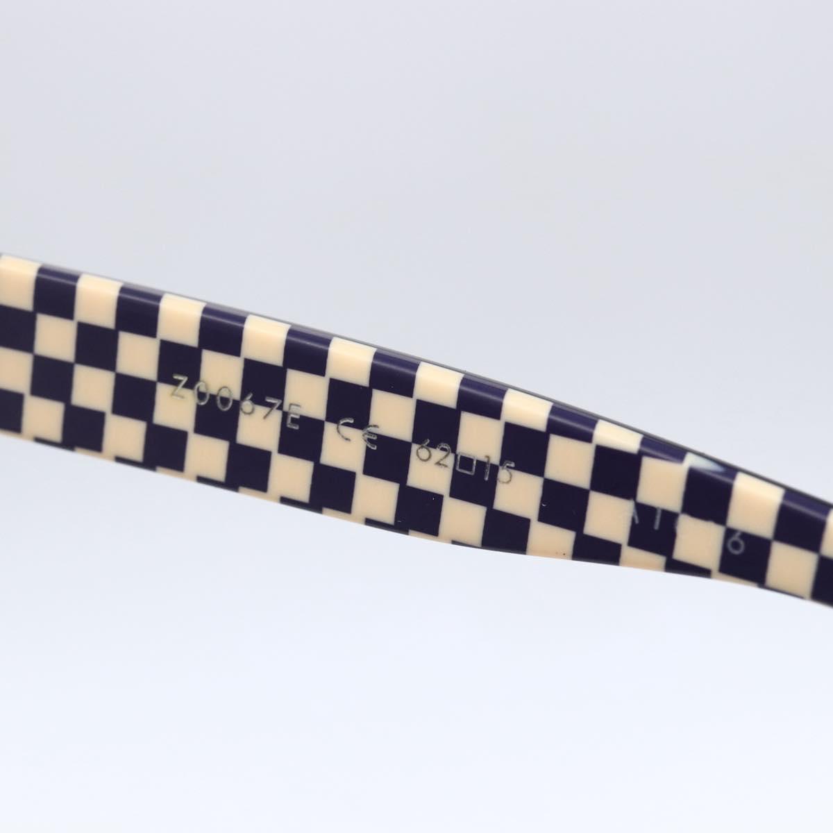 LOUIS VUITTON Damier Sunglasses plastic Navy Z0014E LV Auth 146529