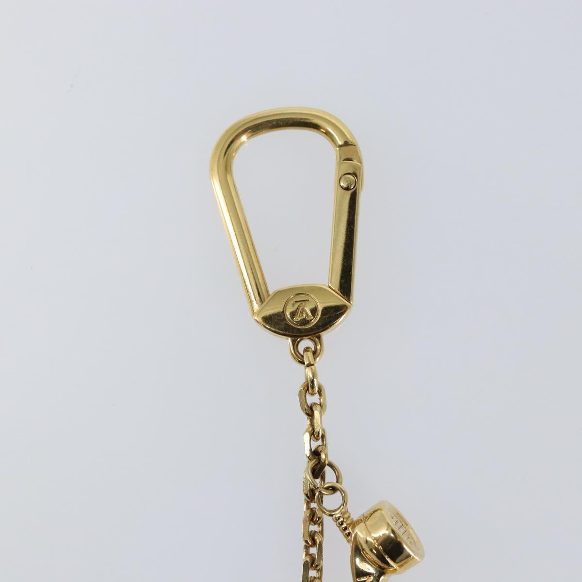 LOUIS VUITTON Porte Cles Hollywood Charm Gold M65382 LV Auth 146530