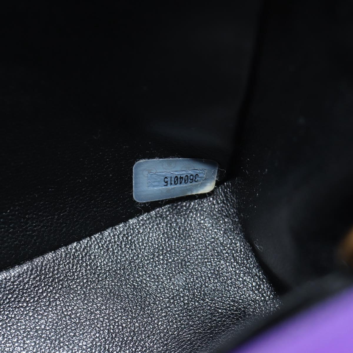 CHANEL Matelasse 25 Chain Shoulder Bag Nylon Purple Gold CC Auth 146533SM