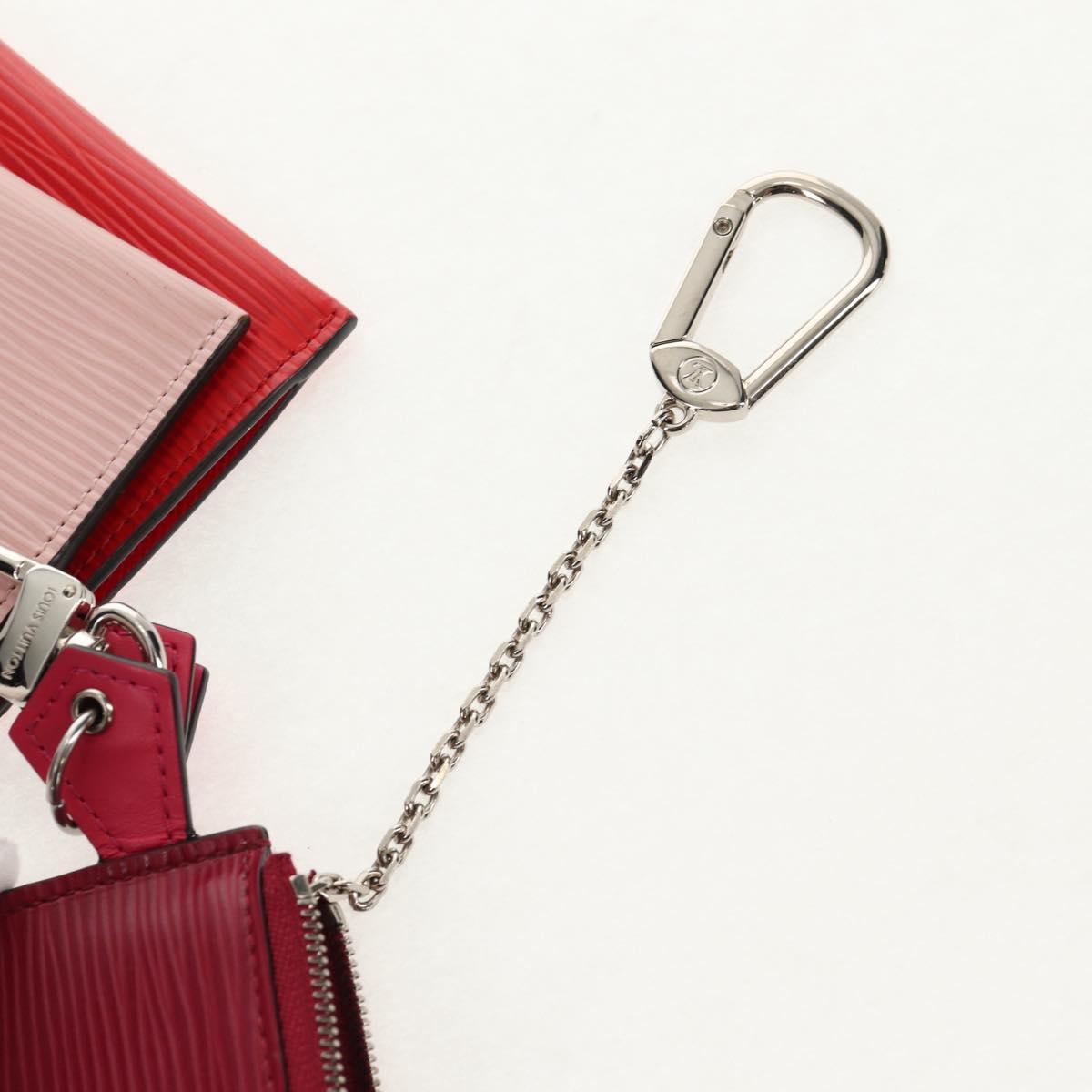 LOUIS VUITTON Epi Trio Pass Card Case Multicolor M62254 LV Auth 146539M