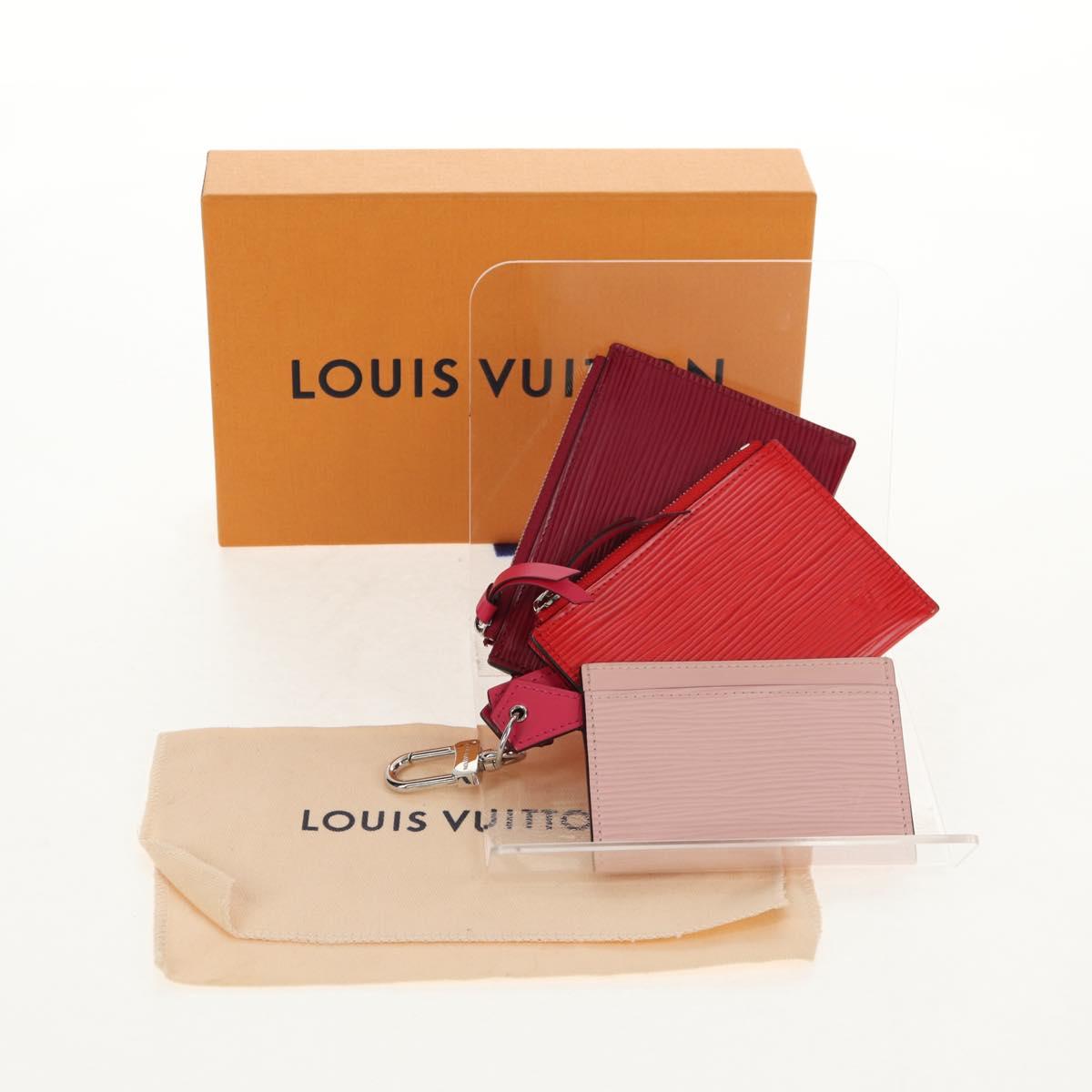 LOUIS VUITTON Epi Trio Pass Card Case Multicolor M62254 LV Auth 146539M