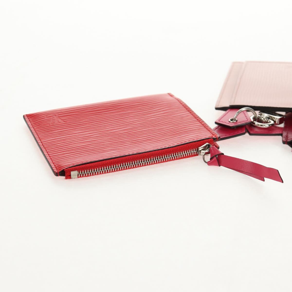 LOUIS VUITTON Epi Trio Pass Card Case Multicolor M62254 LV Auth 146539M