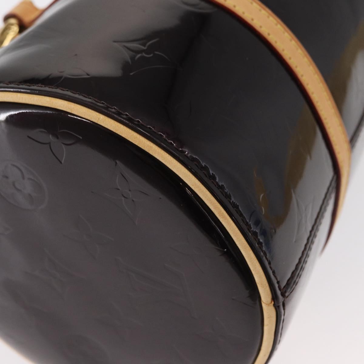 LOUIS VUITTON Monogram Vernis Bedford Hand Bag Amarante M91996 LV Auth 146559V