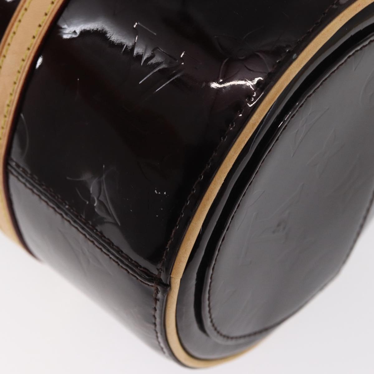 LOUIS VUITTON Monogram Vernis Bedford Hand Bag Amarante M91996 LV Auth 146559V