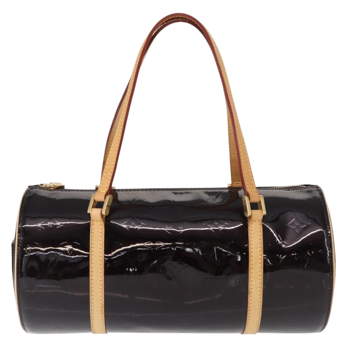 LOUIS VUITTON Monogram Vernis Bedford Hand Bag Amarante M91996 LV Auth 146559V