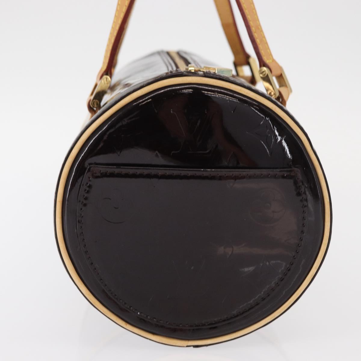 LOUIS VUITTON Monogram Vernis Bedford Hand Bag Amarante M91996 LV Auth 146559V