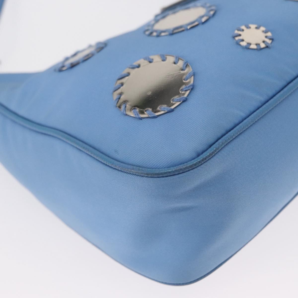PRADA Re-edition Shoulder Bag Nylon 2way Light Blue 1BH204 Auth 146563SAM