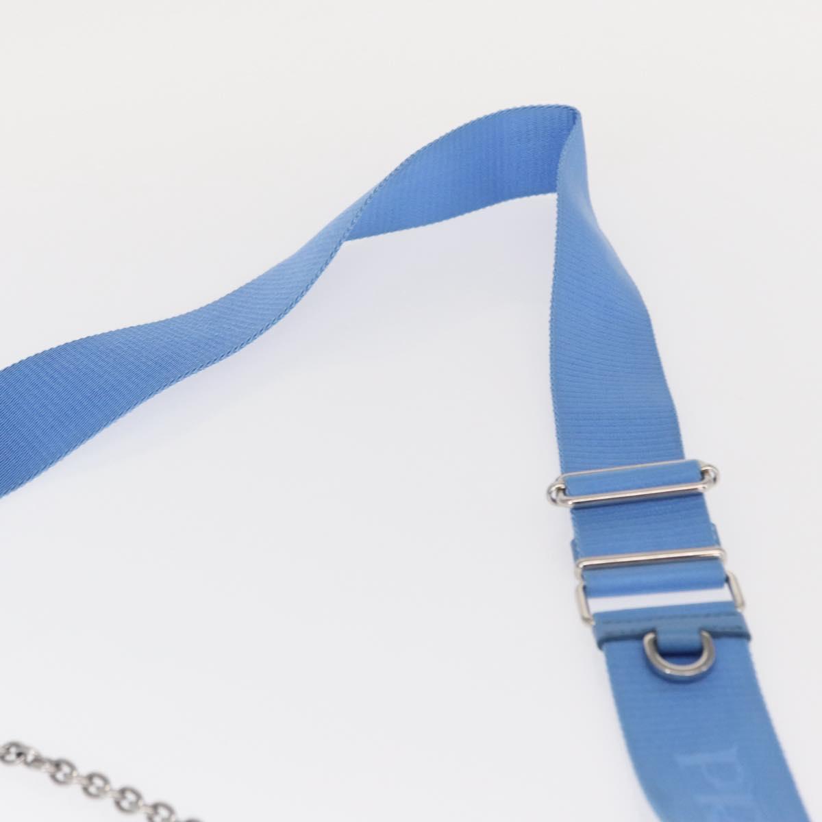 PRADA Re-edition Shoulder Bag Nylon 2way Light Blue 1BH204 Auth 146563SAM