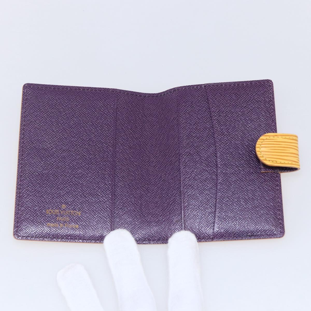 LOUIS VUITTON Epi Agenda Mini Day Planner Cover Tassili R20059 Auth 146568V