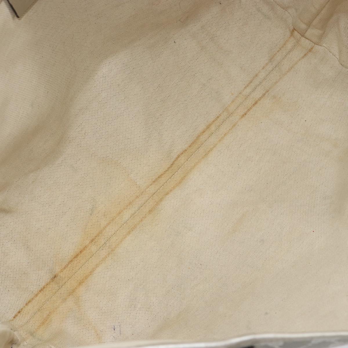 GUCCI GG Implementation Tote Bag Silver 197953 Auth 146574