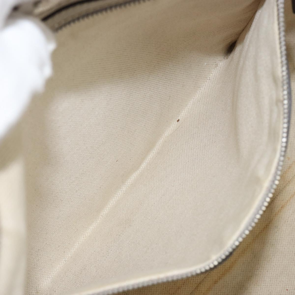 GUCCI GG Implementation Tote Bag Silver 197953 Auth 146574