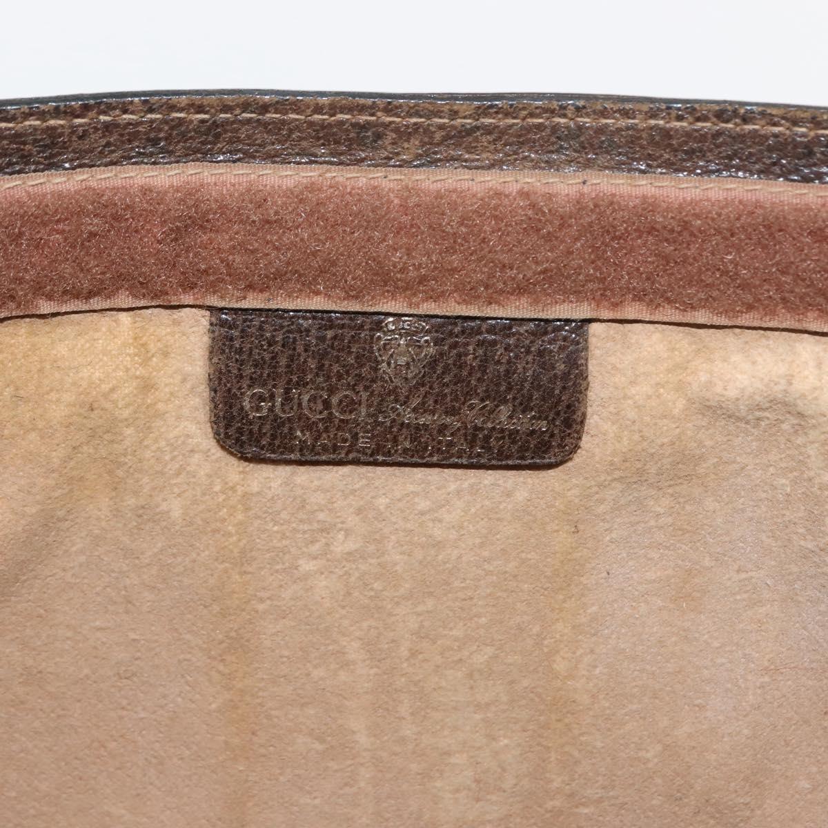 GUCCI GG Supreme Web Sherry Line Clutch Bag PVC Beige 67 014 2125 Auth 146575