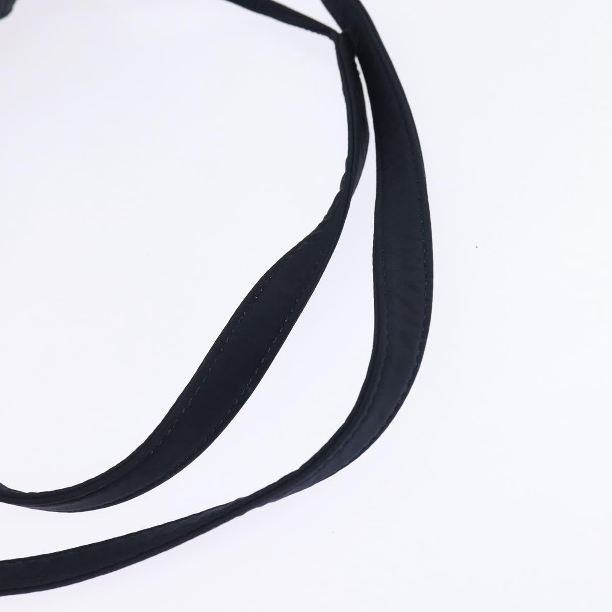 Christian Dior Canage Backpack Nylon Navy Gold Auth 146576