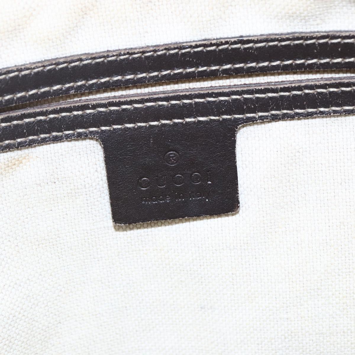 GUCCI GG Supreme Shoulder Bag PVC Beige Gold 201446 Auth 146578