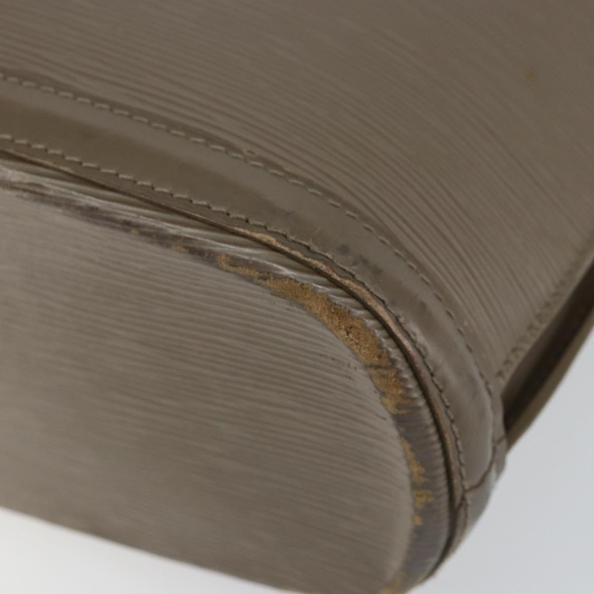 LOUIS VUITTON Epi Lussac Shoulder Bag Gray pepper M5228C LV Auth 146588