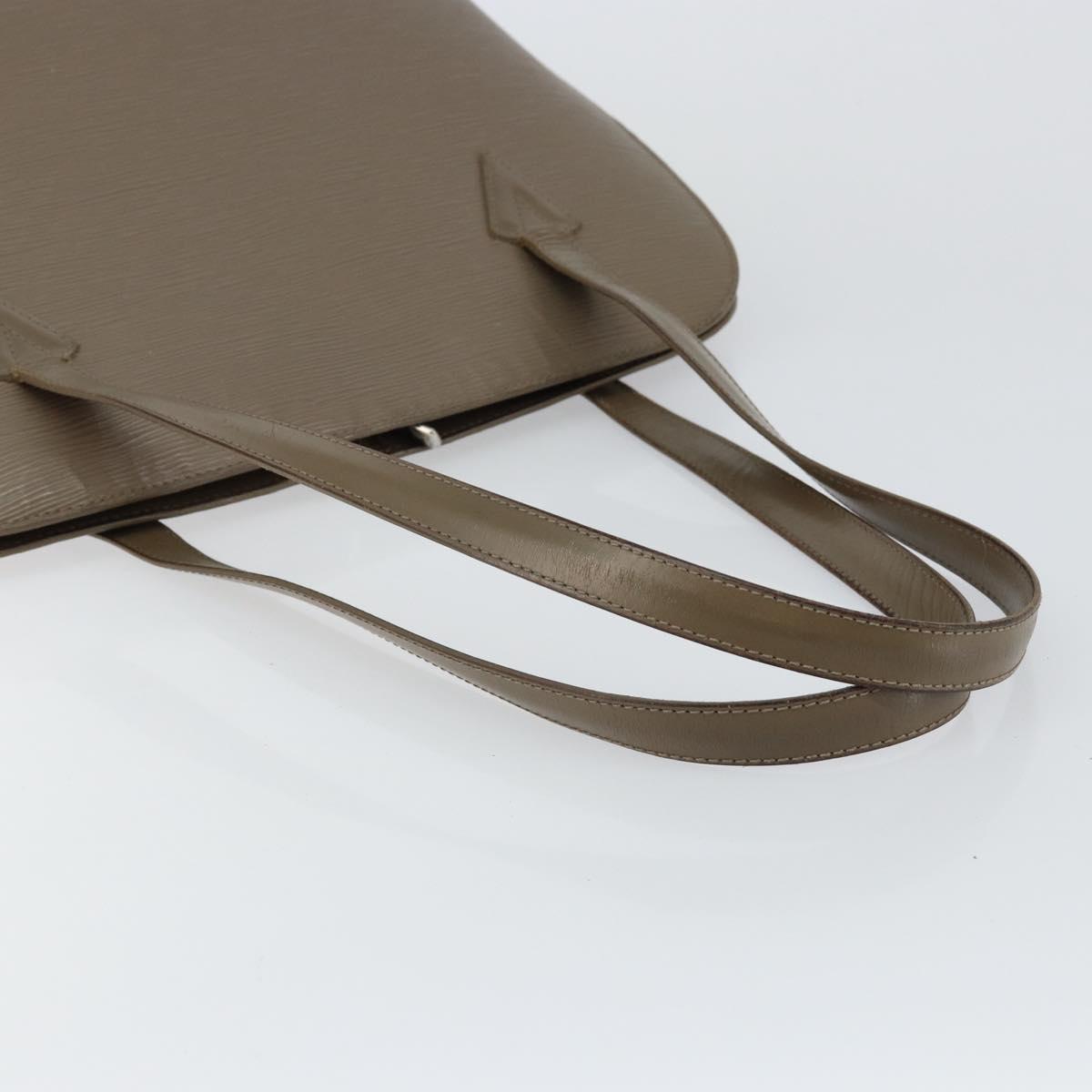 LOUIS VUITTON Epi Lussac Shoulder Bag Gray pepper M5228C LV Auth 146588