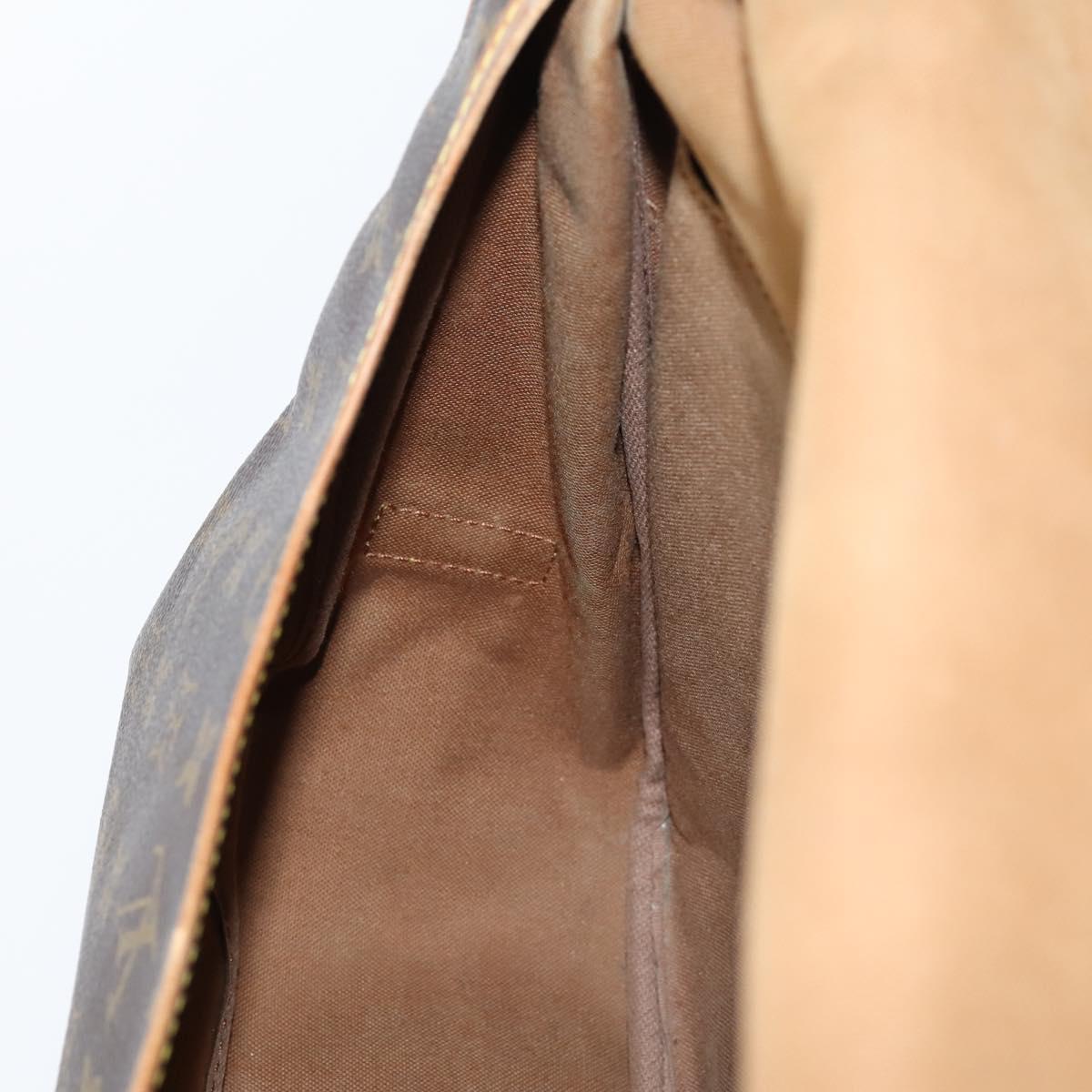 LOUIS VUITTON Monogram Saumur 35 Shoulder Bag M42254 LV Auth 146596