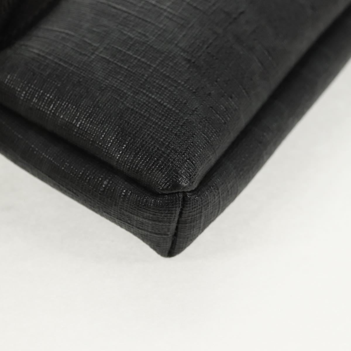 GUCCI GG Supreme Waist bag PVC Black Silver 161833 Auth 146624V