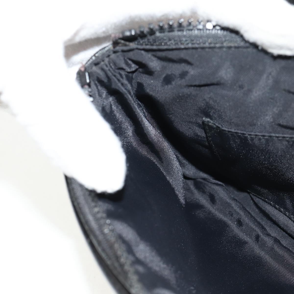 GUCCI GG Supreme Waist bag PVC Black Silver 161833 Auth 146624V