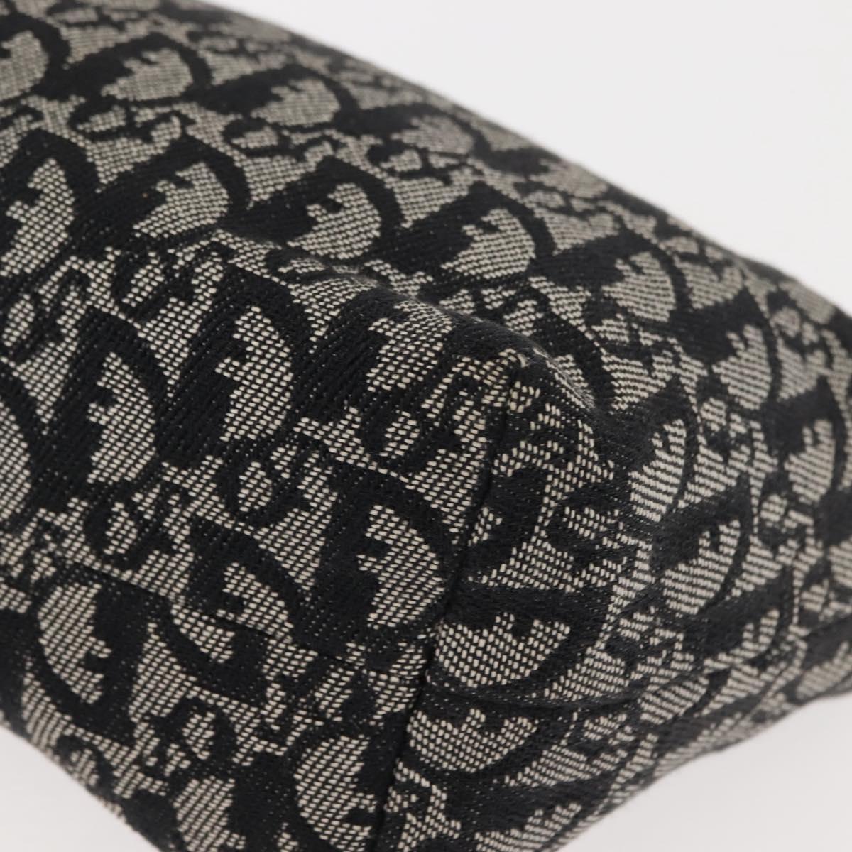 Christian Dior Trotter Canvas Shoulder Bag Black Auth 146645