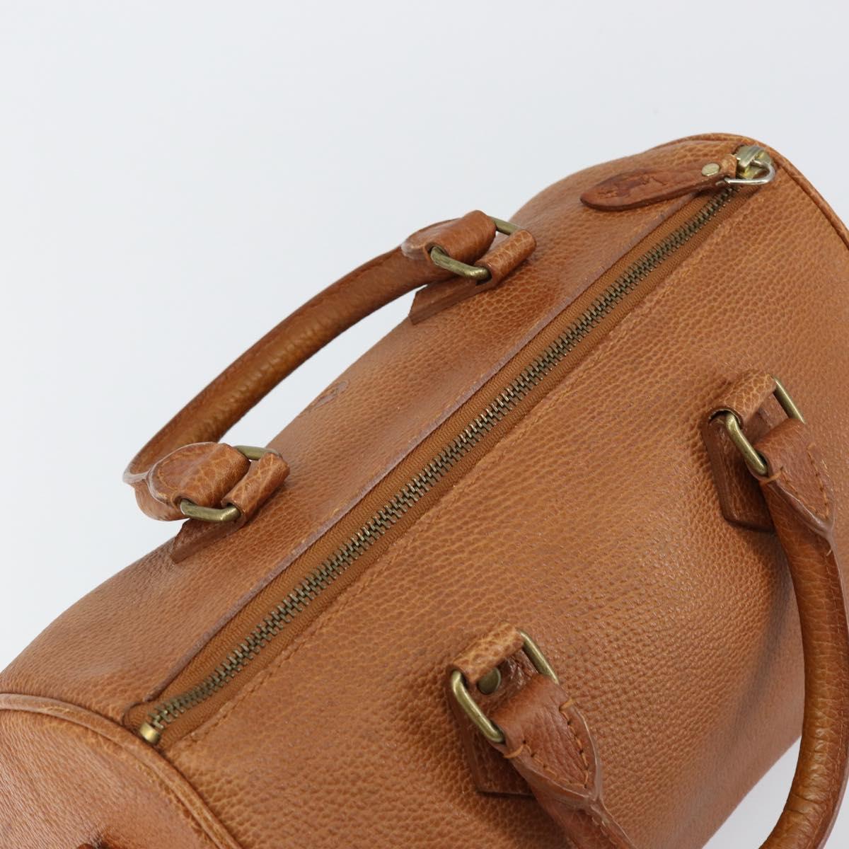 Poro Ralph Lauren Hand Bag Leather Brown Auth 146652
