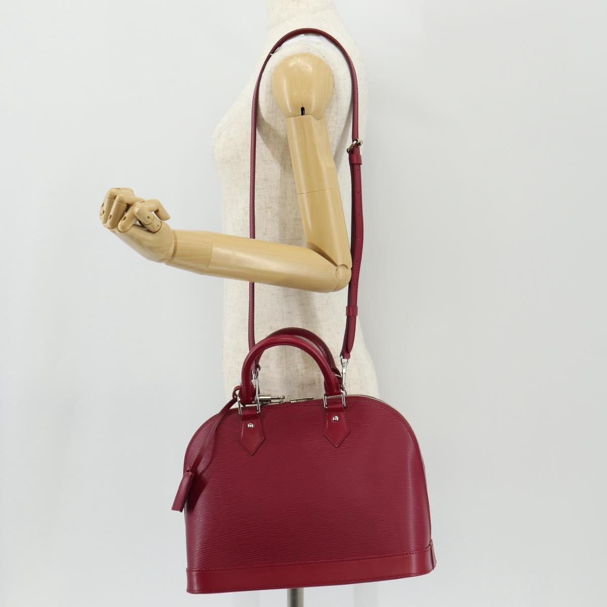 LOUIS VUITTON Epi Alma PM Hand Bag Fuchsia M40490 LV Auth 146653V