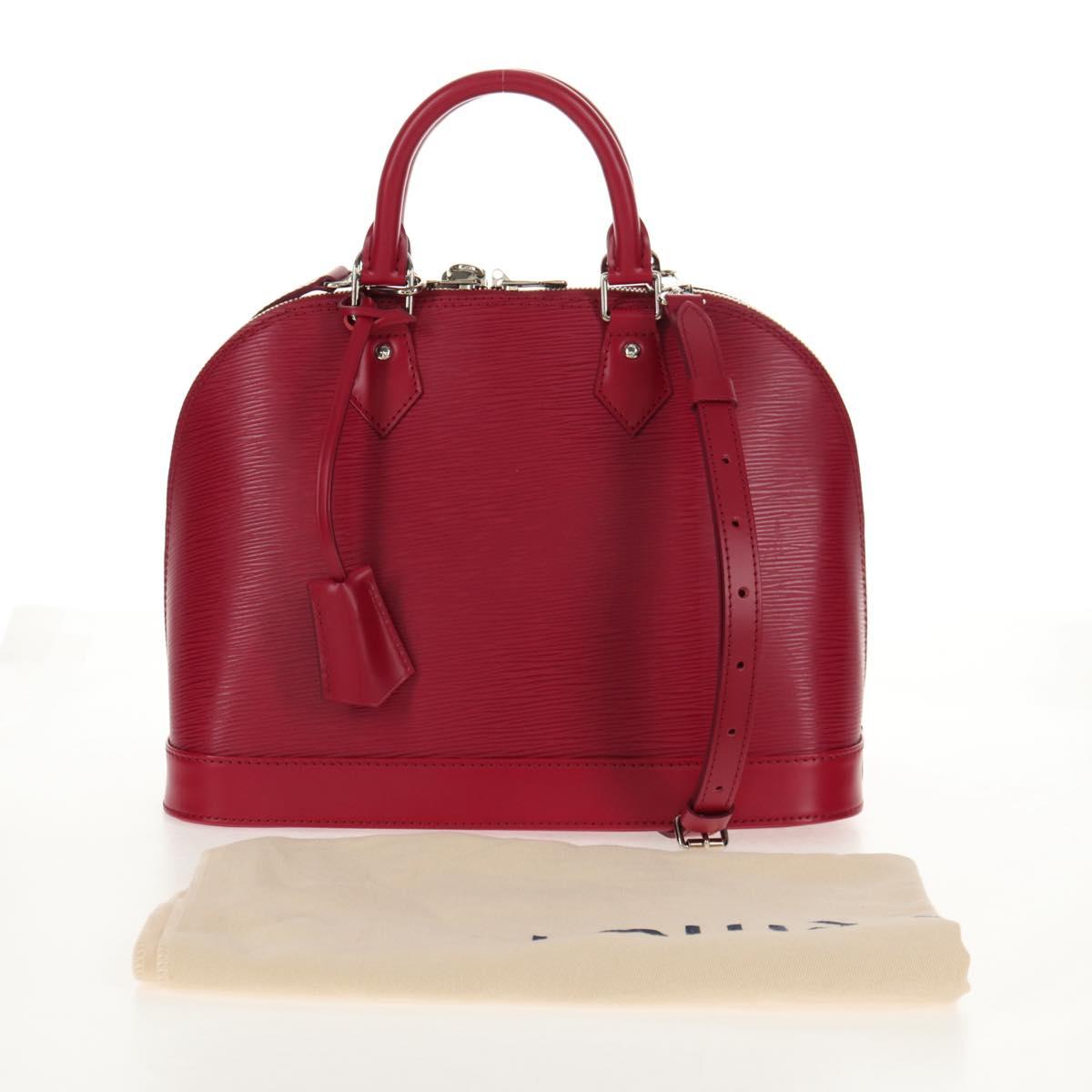 LOUIS VUITTON Epi Alma PM Hand Bag Fuchsia M40490 LV Auth 146653V