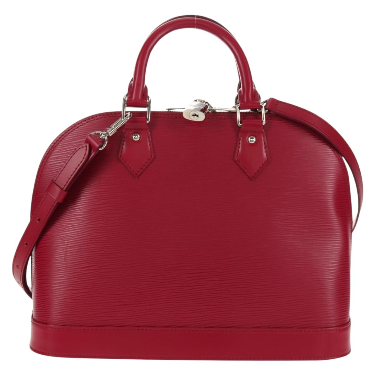 LOUIS VUITTON Epi Alma PM Hand Bag Fuchsia M40490 LV Auth 146653V