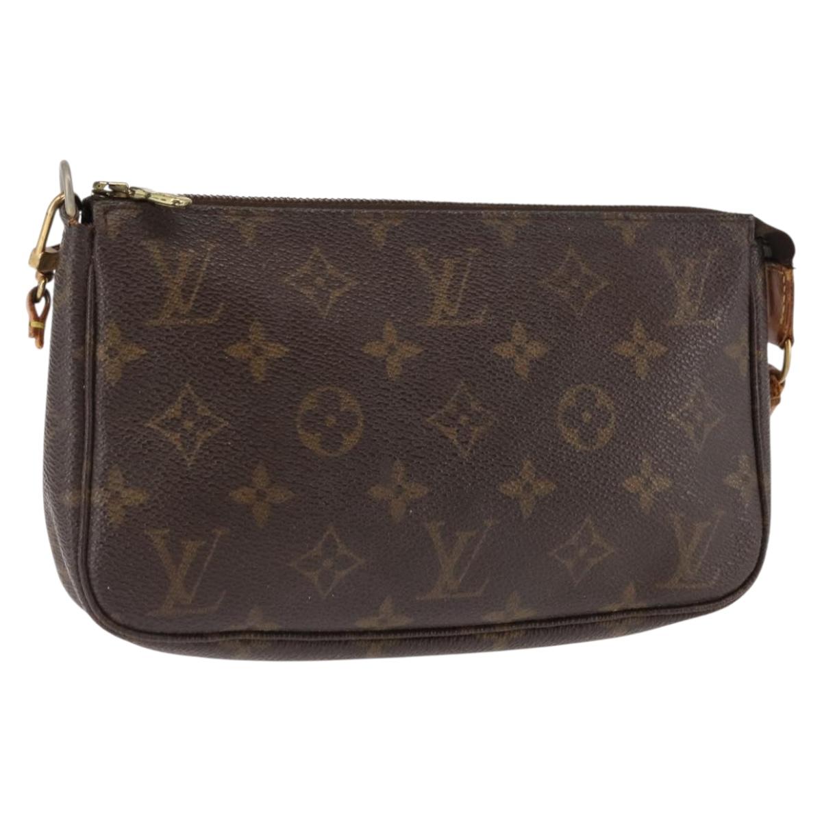 LOUIS VUITTON Monogram Pochette Accessoires Pouch M51980 LV Auth 146660