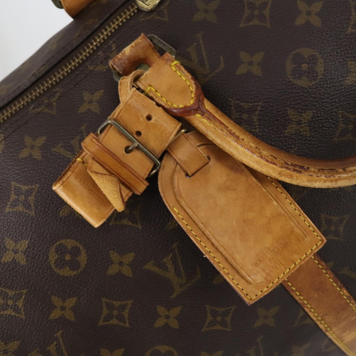 LOUIS VUITTON Monogram Keepall Bandouliere 50 Boston Bag M41416 LV Auth 146661