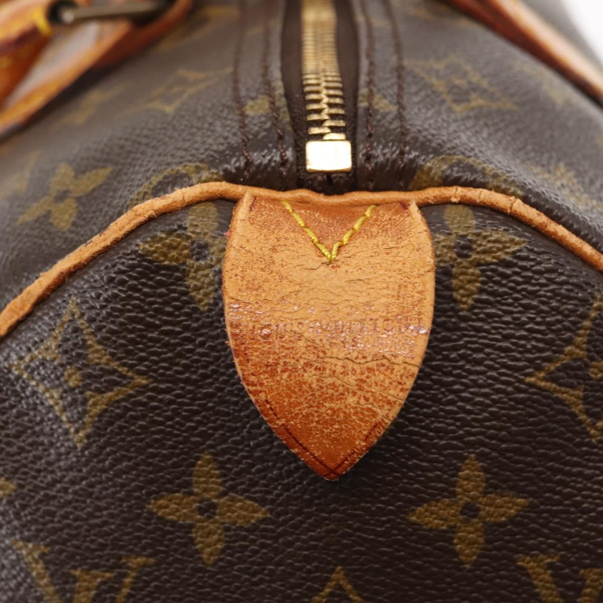 LOUIS VUITTON Monogram Speedy 30 Hand Bag M41526 LV Auth 146662