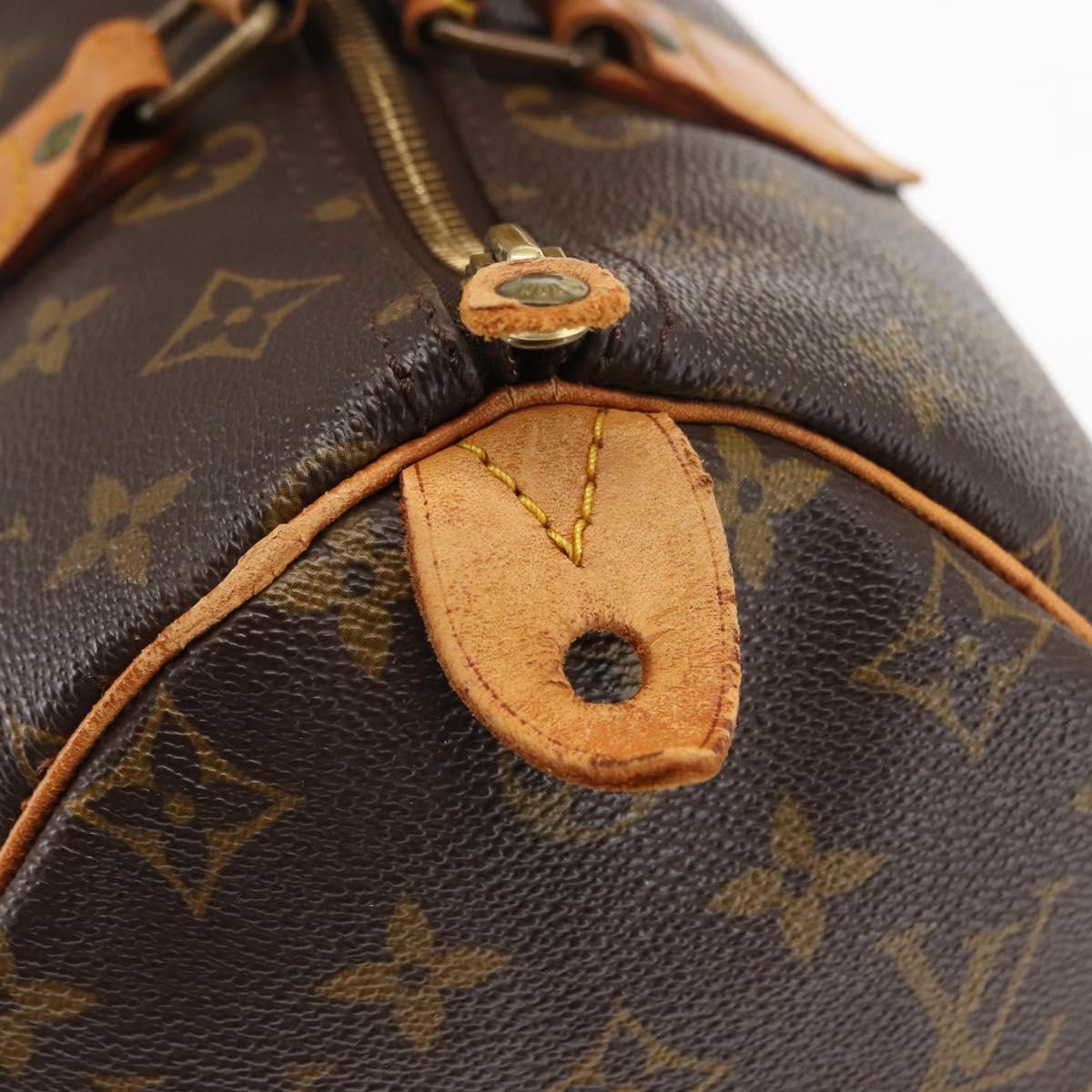 LOUIS VUITTON Monogram Speedy 30 Hand Bag M41526 LV Auth 146662